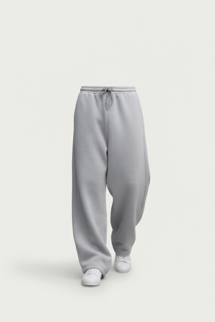 Pantalon Baggy Gris Ample Molleton Décontracté Homme - vue 3