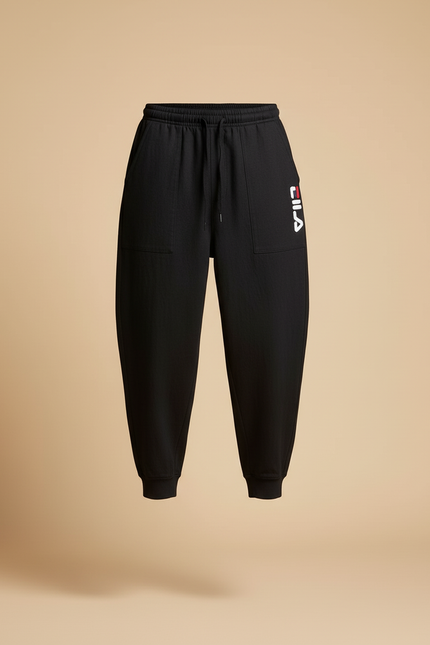 Pantalon Baggy Noir Ample Molletonné Sport Homme - vue 3
