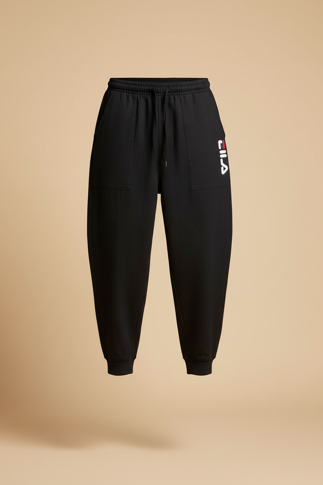 Pantalon Baggy Noir Ample Molletonné Sport Homme - vue 3