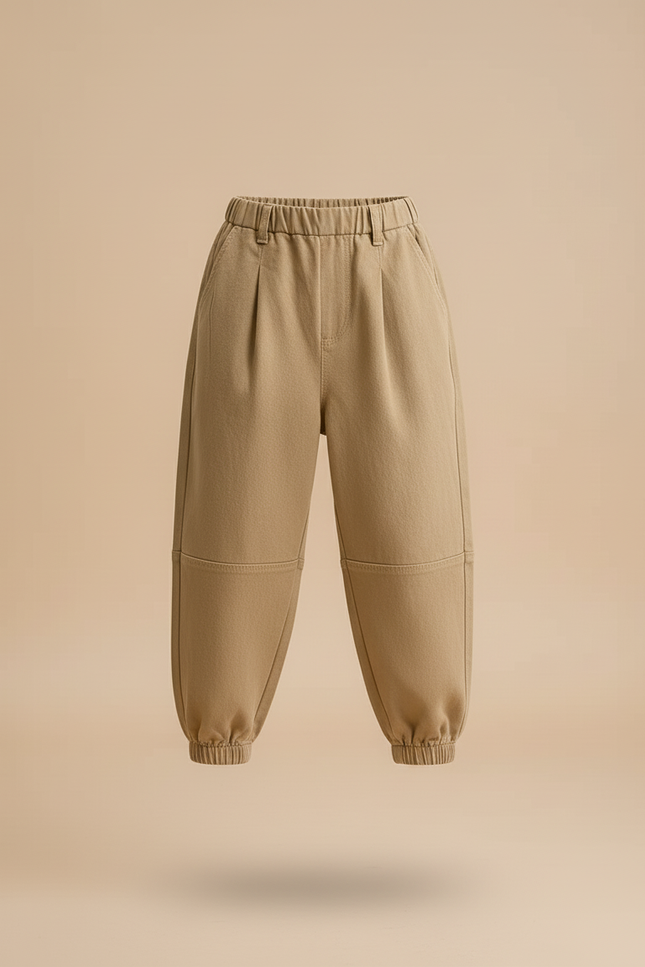 Pantalon Baggy Kaki Ample Coton Enfant Cargo - vue 3