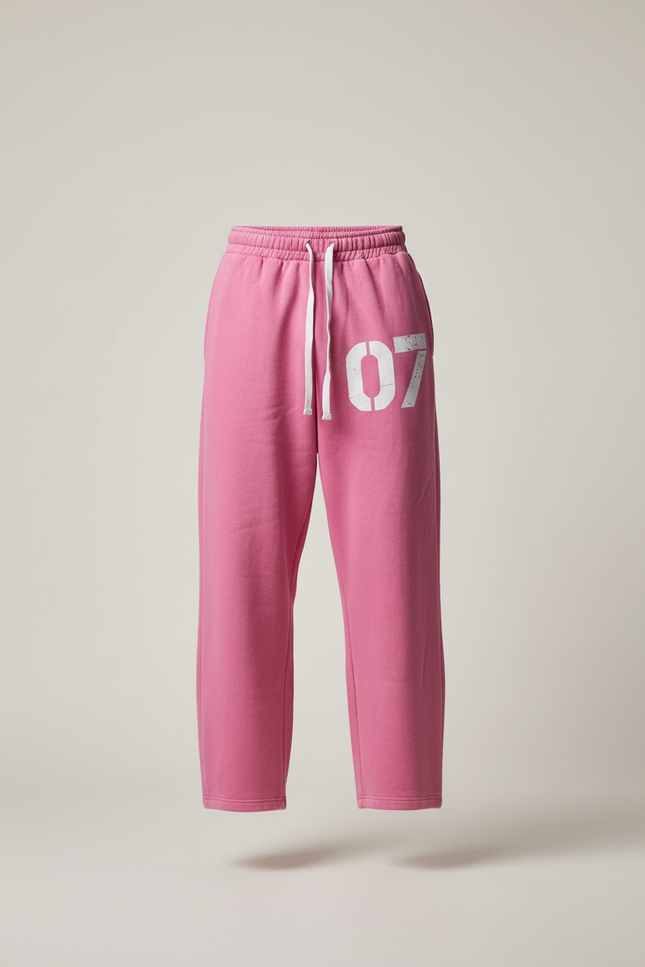 Pantalon Baggy Rose Ample Molleton Imprimé Décontracté Homme - vue 3