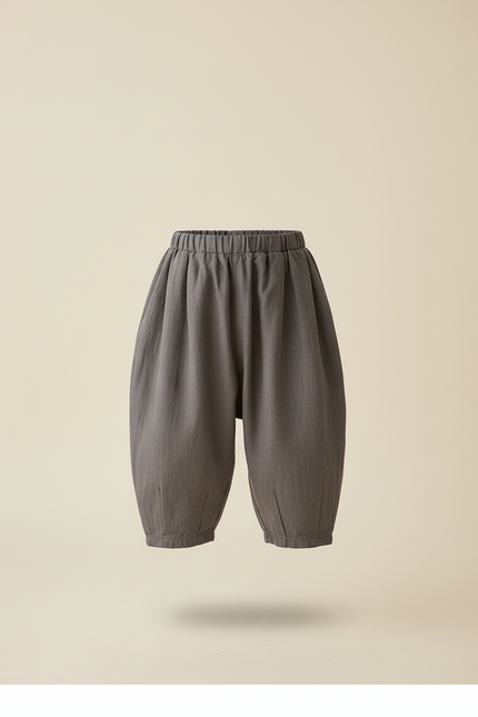 Pantalon Baggy Gris Ample Confortable Enfant Coton - vue 3