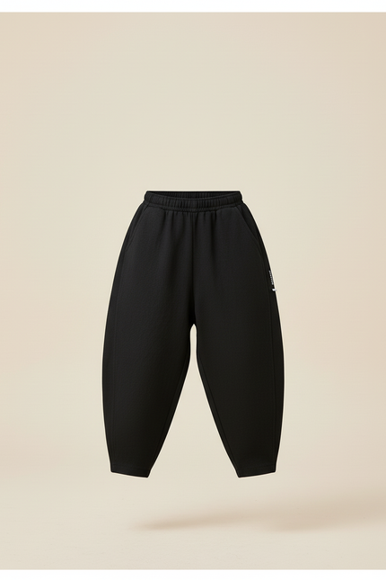 Pantalon Baggy Garçon Noir Jogging - Molleton - vue 3