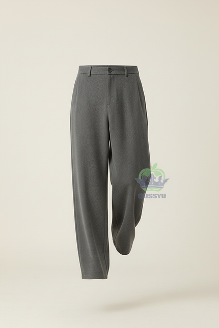 Pantalon Baggy Gris Ample Formel Élégant Homme - Maille - vue 3