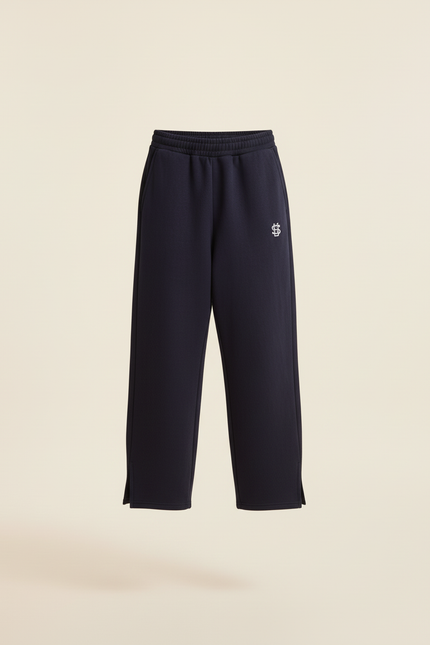 Pantalon Baggy Marine Ample Molleton Confortable Enfant - vue 3