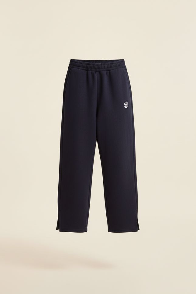 Pantalon Baggy Marine Ample Molleton Confortable Enfant - vue 3