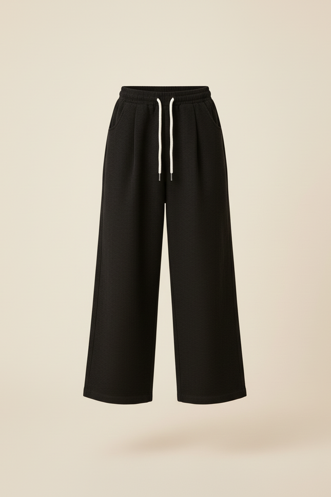 Pantalon Baggy Garçon Noir Parachute Velours - Cordé - vue 3