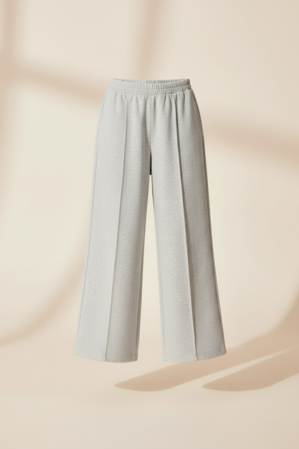Pantalon Baggy Gris Ample Décontracté Enfant - Molleton - vue 3