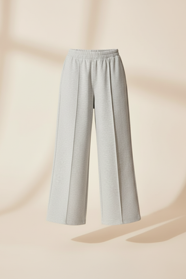 Pantalon Baggy Gris Ample Décontracté Enfant - Molleton - vue 3