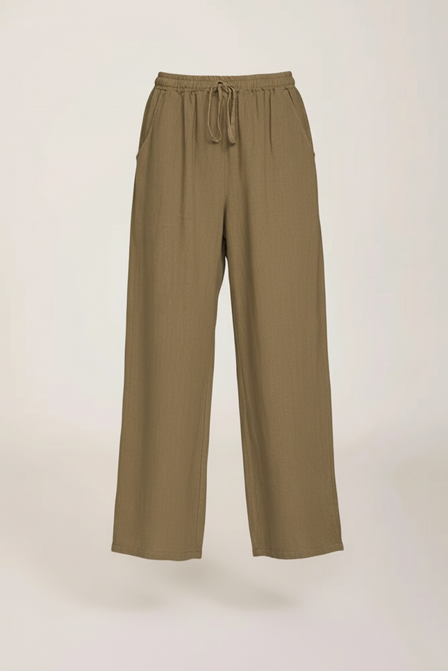 Pantalon Baggy Kaki Lin Ample Décontracté Femme - vue 3