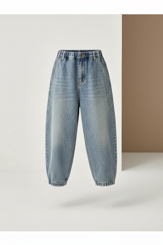 Pantalon Baggy Garçon Bleu Jogging - Jean - vue 3