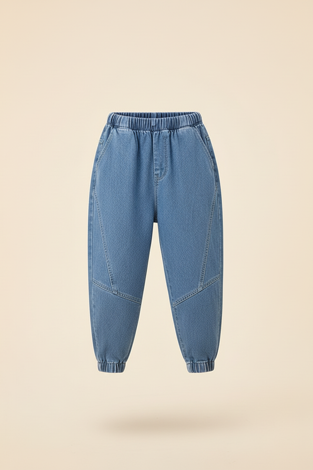 Pantalon Baggy Jean Bleu Décontracté Ample Garçon - vue 3