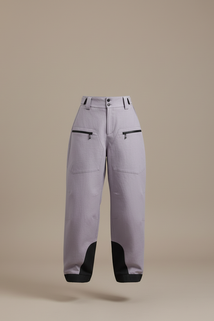 Pantalon Baggy Violet Imperméable Hiver Ski Femme - Gabardine - vue 3