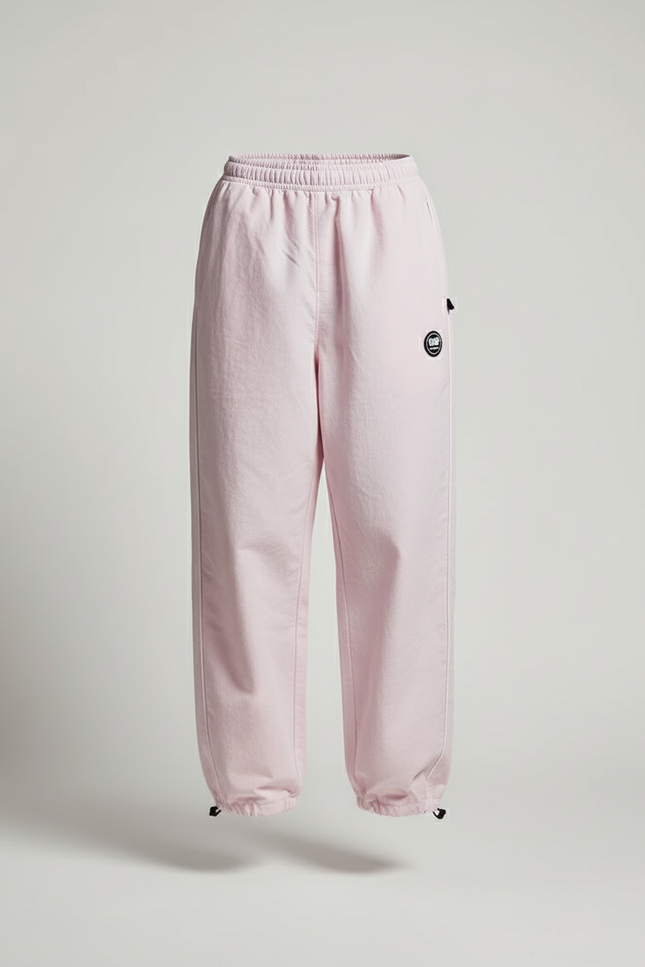 Pantalon Baggy Rose Ample Décontracté Fluide Cordon - Polyester - vue 3