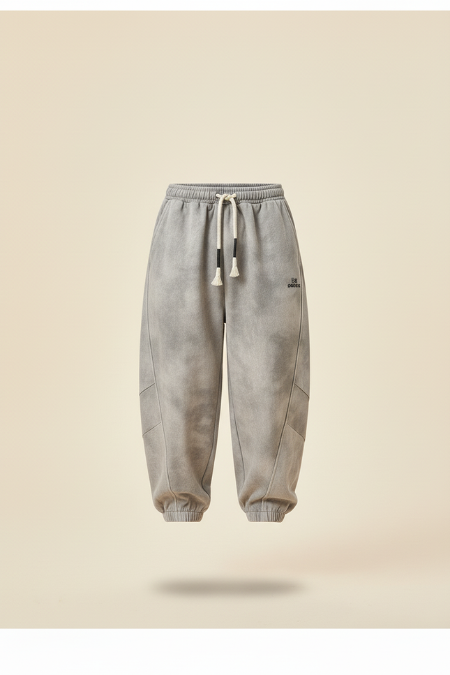Pantalon Baggy Gris Décontracté Tie-Dye Ample Garçon - Molleton - vue 3