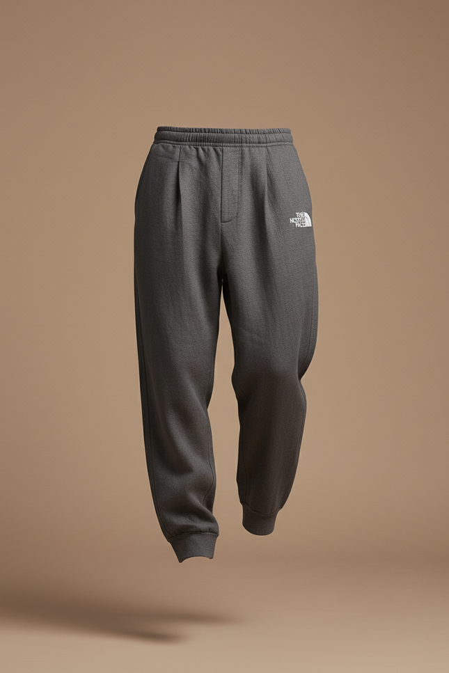 Pantalon Baggy Gris Logo Molleton Ample Confortable - vue 3
