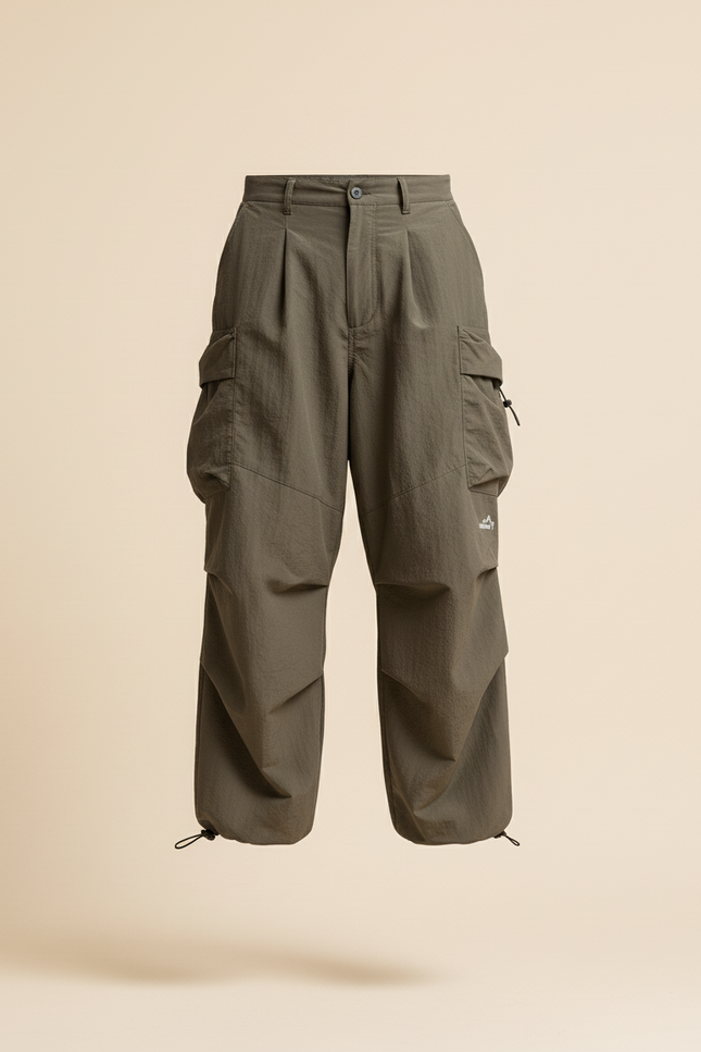 Pantalon Baggy Kaki Cargo Ample Homme Sport - Polyester - vue 3
