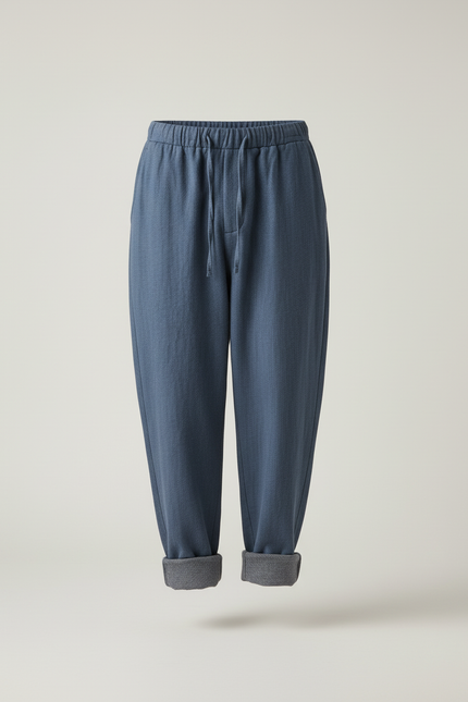 Pantalon Baggy Bleu Coton Ample Décontracté Homme - Molleton - vue 3