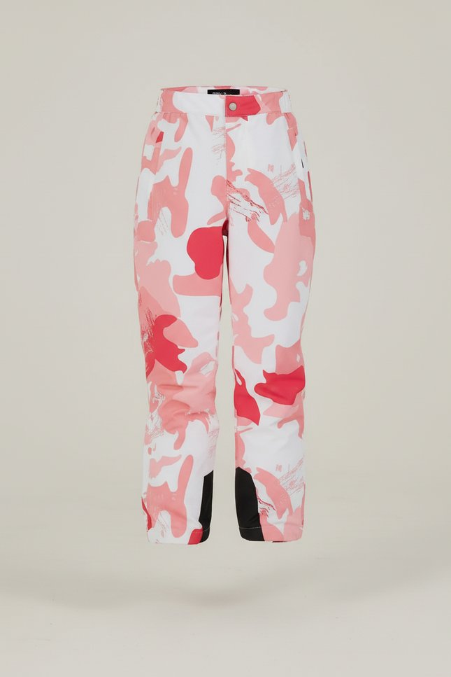 Pantalon Baggy Camouflage Rose Blanc Imperméable Ski Enfant - Multicolore Polyester - vue 3