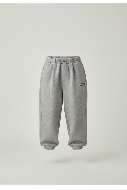 Pantalon Baggy Gris Molletonné Ample Garçon Sportif - vue 3
