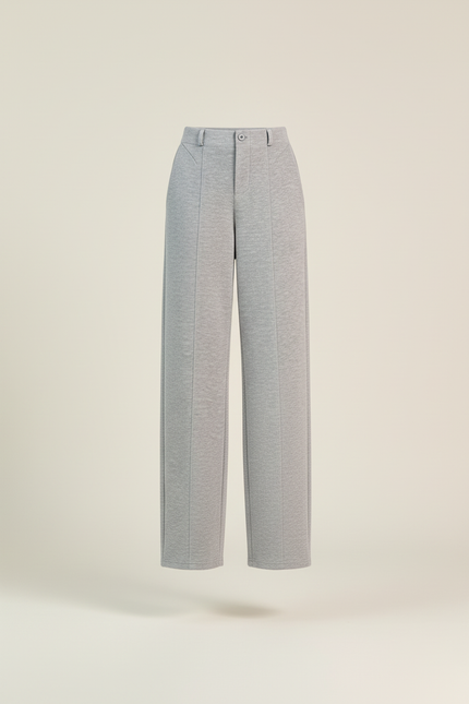Pantalon Baggy Gris Ample Décontracté Molletonné - vue 3