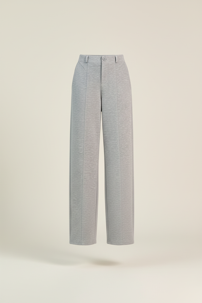 Pantalon Baggy Gris Ample Décontracté Molletonné - vue 3