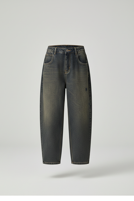 Pantalon Baggy Jean Ample Dégradé Garçon Décontracté - Gris - vue 3