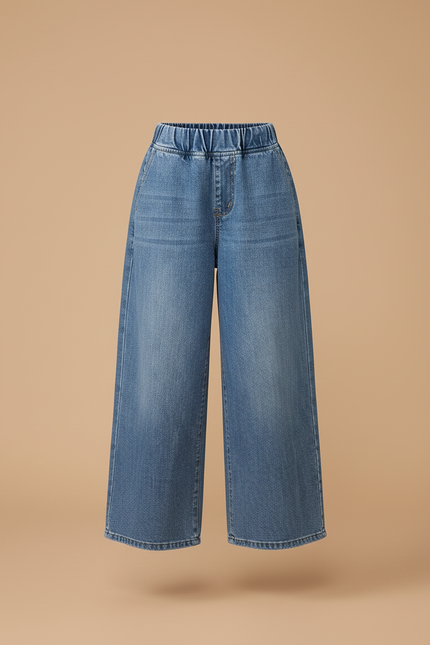 Pantalon Baggy Jean Bleu Enfant Décontracté Ample - vue 3