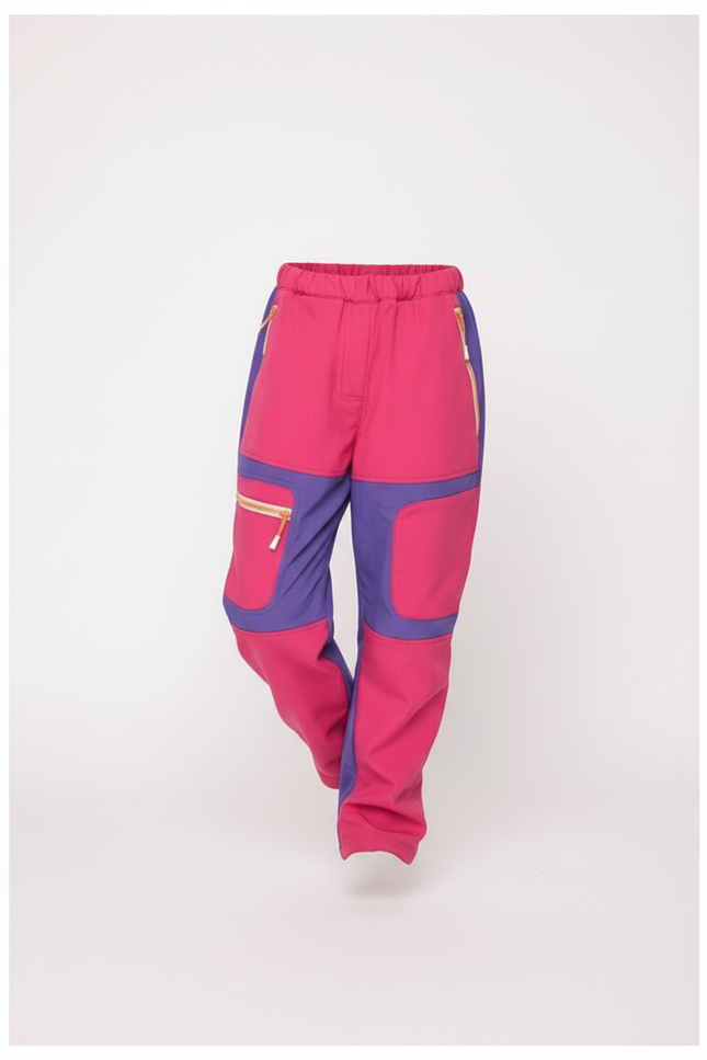 Pantalon Baggy Rose Violet Ample Sportif Fille - Multicolore Polyester - vue 3