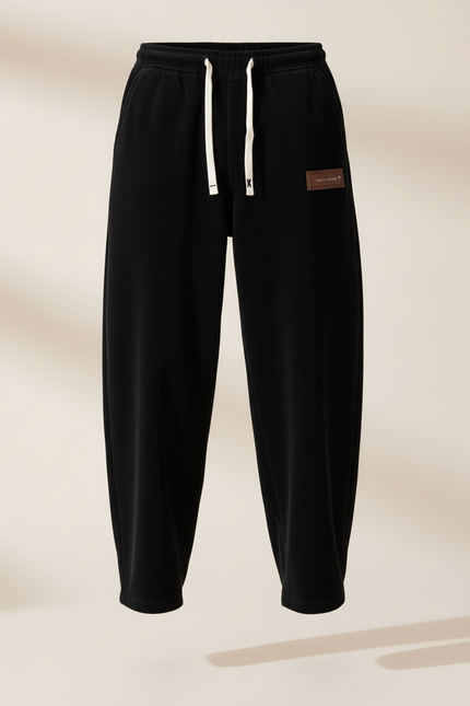 Pantalon Baggy Noir Cordon Velours Côtelé Homme Ample - Cordé - vue 3