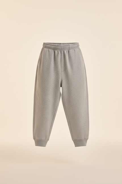 Pantalon Baggy Gris Ample Molleton Garçon Confortable - vue 3