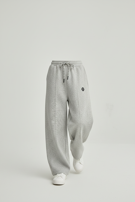 Pantalon Baggy Gris Ample Coton Décontracté Enfant - Molleton - vue 3