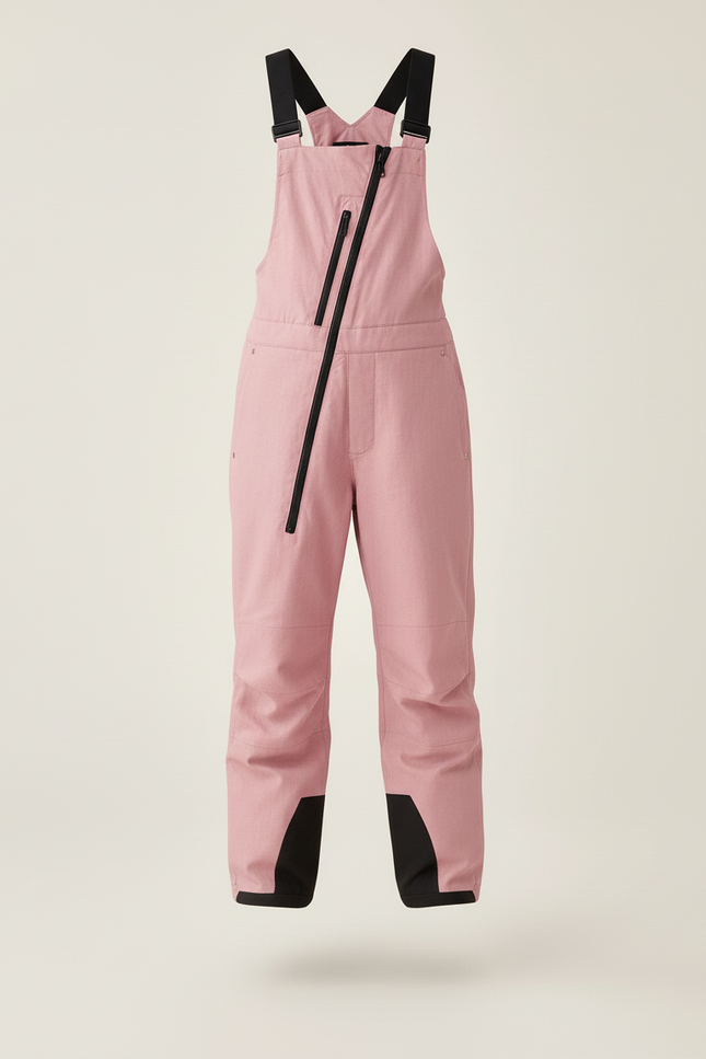 Pantalon Baggy Rose Bretelles Imperméable Enfant Ski - Polyester - vue 3